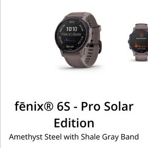 Women’s Fenix 6s Pro Solar -Brand New, Never been used